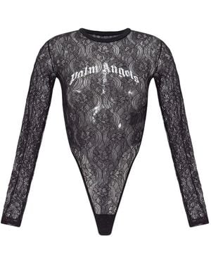 Palm Angels Body Con Logo - Grigio