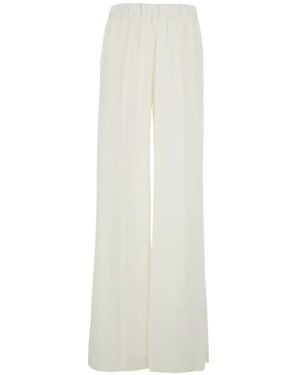 P.A.R.O.S.H. Elasticated Palazzo Pants - White