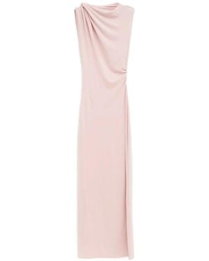 Atlein Draped Maxi Dress - Pink