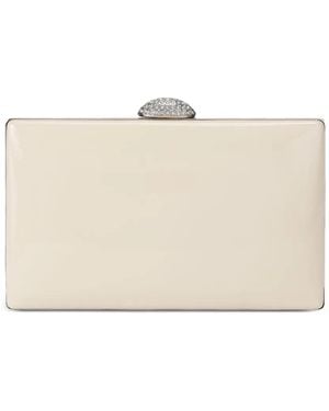 Kurt Geiger Crystal Box Clutch - Natural