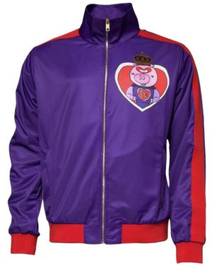 Dolce & Gabbana Pull Year Of The Pig À Imprimé Graphique - Purple
