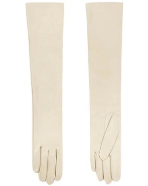 Cortana Gants Jin En Cuir - White