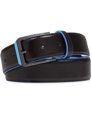 Piquadro Prong-Buckle Belt - Black