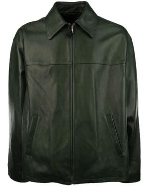 Prada Leather Jacket - Green