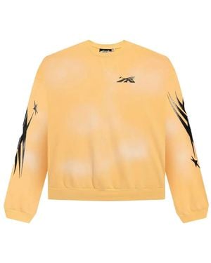 HELLSTAR Rundhals-Pullover mit Flammen-Print - Natur