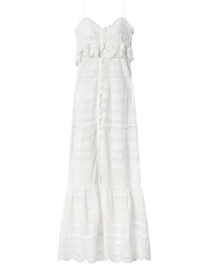 Isabel Marant Paule Cotton Long Dress - White