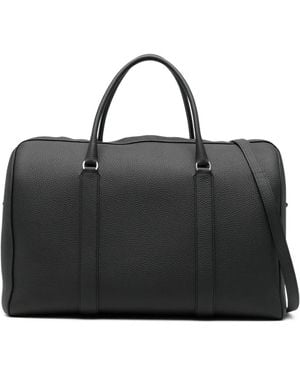 The Row Iowa Leather Luggage Bag - Black