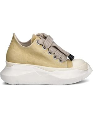 Rick Owens Sneakers Con Plateau E Lacci - Neutro