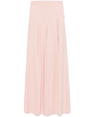 Giambattista Valli Pleated Palazzo Trousers - Pink