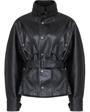 Maison Margiela Katoenen Gecoat Jack - Zwart