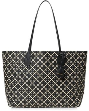 By Malene Birger Abigail Geometric-Pattern Tote Bag - Black
