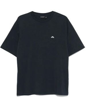 J.Lindeberg T-Shirt aus Bio-Baumwolle - Blau