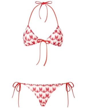 Missoni Triangle Bikini - Red