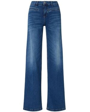 Liu Jo Stonewash Flare Jeans - Blue