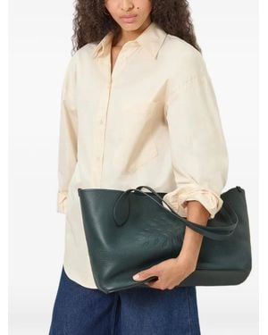 Mulberry Tree Pebbled Leather Large Tote Bag - Natural