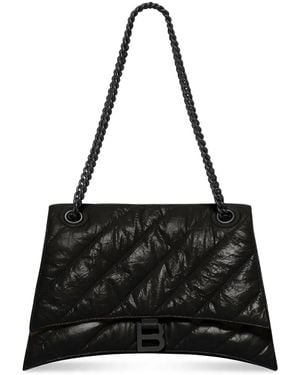 Balenciaga Crush ショルダーバッグ M - ブラック