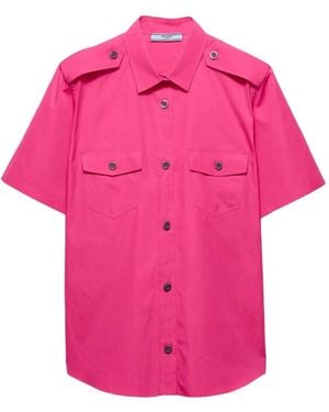 Prada Cotton Poplin Shirt - Pink