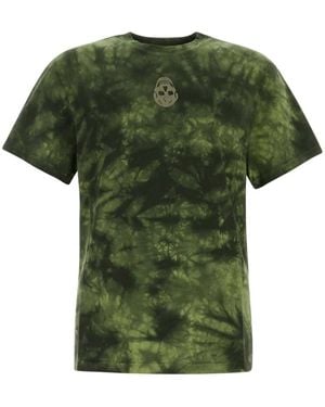 McQueen Camiseta con calavera estampada - Verde