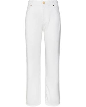 Gaelle Paris Side-Clamps Jeans - White