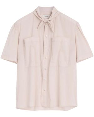 Lemaire Hemd Mit Kurzen Ärmeln - Pink