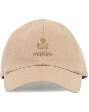 Isabel Marant Tomas Embroidered Baseball Cap - Natural