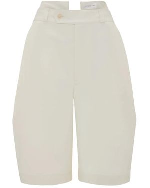 Victoria Beckham Shorts Al Ginocchio - Bianco
