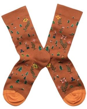 Bonne Maison Cinnamon Seed Socks - Brown