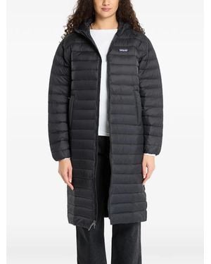 Patagonia Parka Trapuntato Con Cappuccio - Grigio