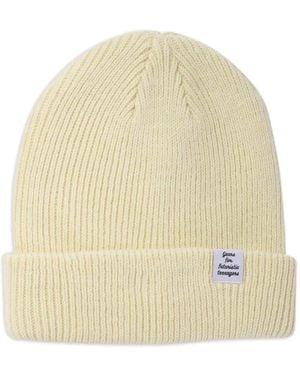 Human Made Ribbed Beanie Hat - Natural