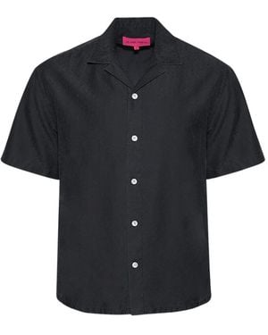 The Elder Statesman Short-Sleeve Button-Down Shirt - Black