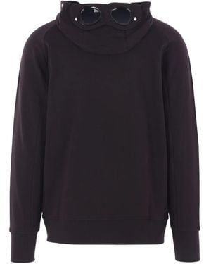 C.P. Company Goggle-Detail Zip-Up Hoodie - Blue