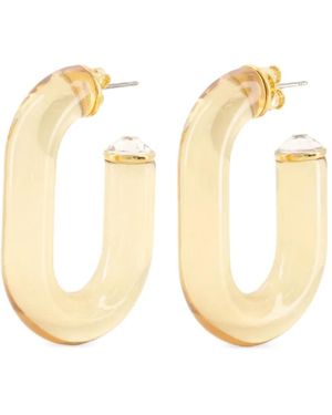 Rabanne Orecchini Con Cristalli - Metallizzato