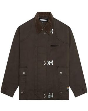 Neighborhood Corduroy-Collar Jacket - Brown