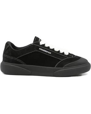 CASABLANCA Del Mar Contrast Stitch Trainers - Black