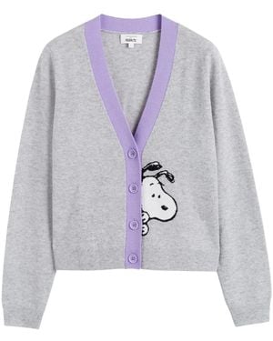 Chinti & Parker Snoopy Cardigan - Blue