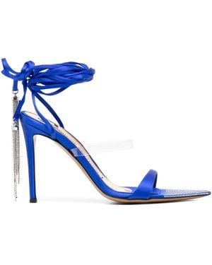 Alexandre Vauthier Sandales 105 Mm En Cuir - Bleu
