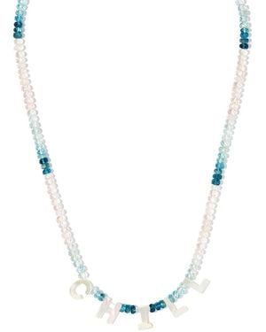 Roxanne First 14Kt Chill Mother-Of-Pearl Necklace - Metallic