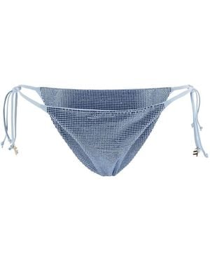 Fisico Bikinihöschen Mit Strassverzierung - Blau