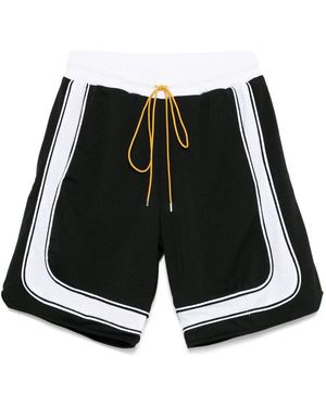 Rhude Drawstring Track Shorts - Black