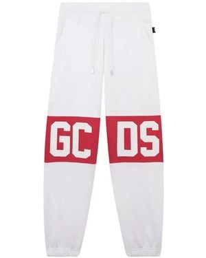 Gcds Logo-Band Track Trousers - White