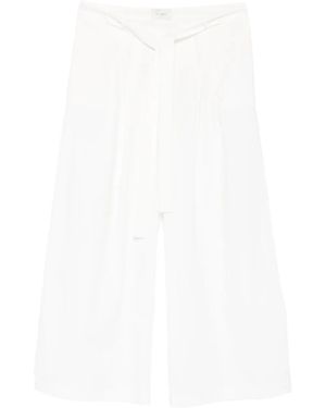 St. Agni Belted Trousers - White