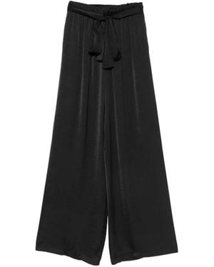 MOUTAKI Belted Pocket Trousers - Black