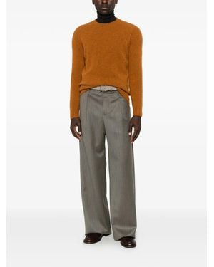 FILIPPO DE LAURENTIIS Raglan-Sleeve Ribbed-Trim Jumper - Orange