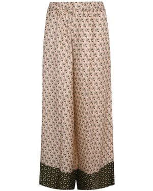 Biyan Paislee Printed Wide-Leg Pants - Natural