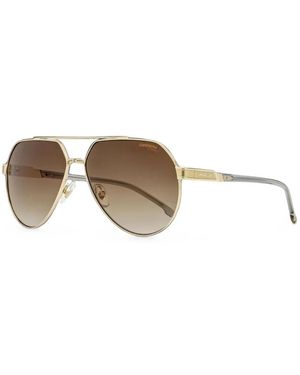 Carrera Double-Bridge Pilot Sunglasses - Metallic