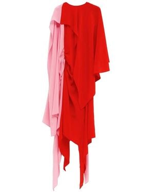 JW Anderson Silk Asymmetric Dress - Red