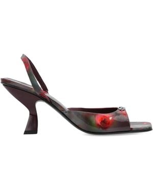 DIESEL Slingback Sandals With Sculptured Heel - White