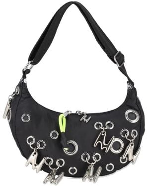 MSGM Bolso De Hombro Con Charm De Ojales - Negro