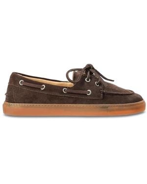 COPENHAGEN Suede Loafers - Brown