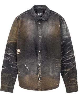 CAMPERLAB Faded Distressed Shirt - Grey